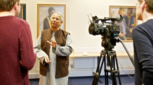 Professor Muhammad Yunus, Nobel Peace Prize winner visiting the