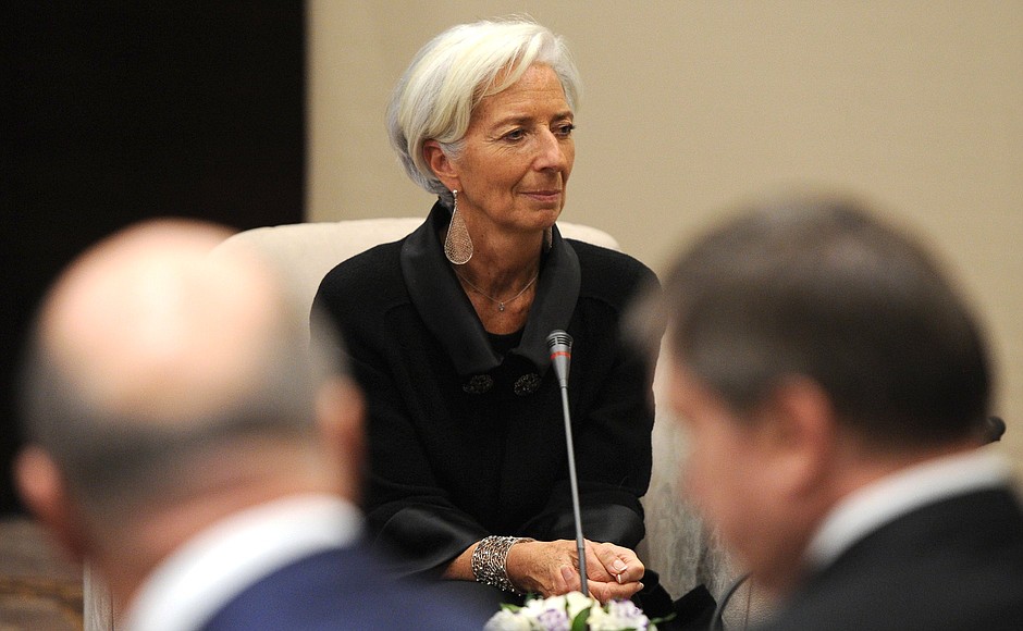 La presidente della BCE Christine Lagarde. Foto: kremlin.ru Creative Commons Attribution 4.0 International banche