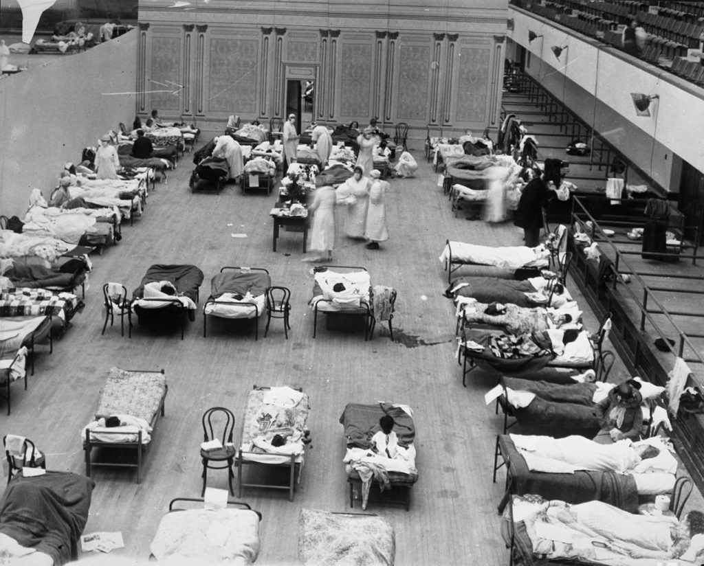 Influenza spagnola 1918 pandemia epidemia 