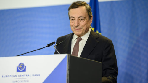 Mario Draghi, presidente della Banca Centrale Europea dal 2011 all'ottobre 2019