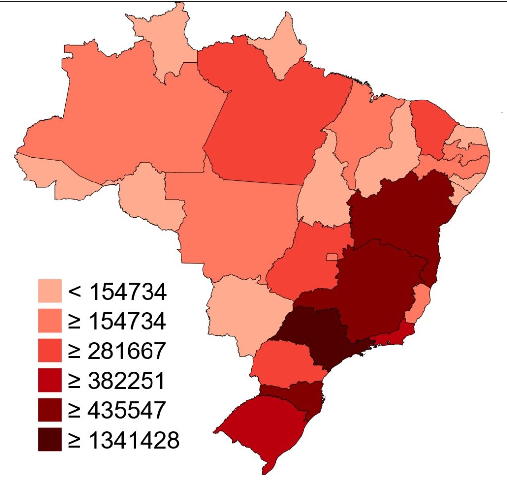 MAPPA gli Stati del Brasile con casi di coronavirus confermati di coronavirus al 15-12-2020 - © Vcardozobr/Wikimedia CC BY-SA 4.0