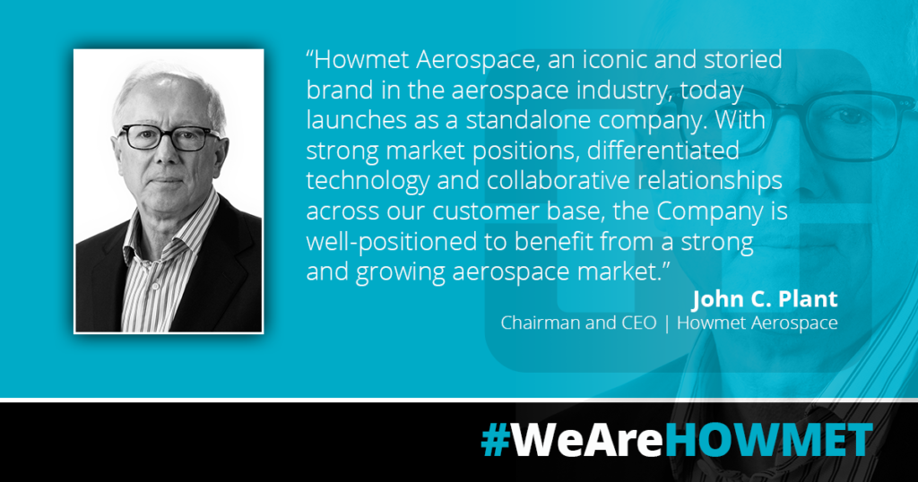 John C. Plant, CEO di Howmet Aerospace,