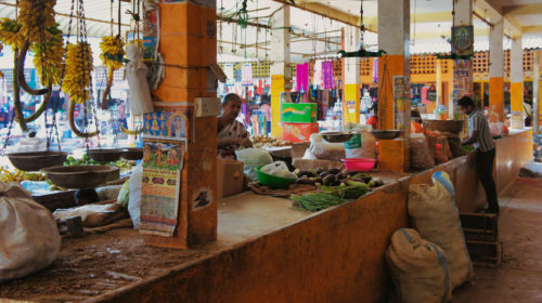 Un mercato nello Sri Lanka
