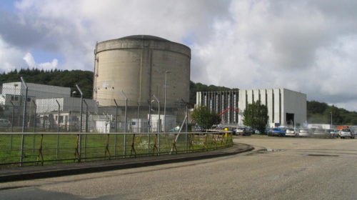 La centrale nucleare bretone di Brennilis, in Francia