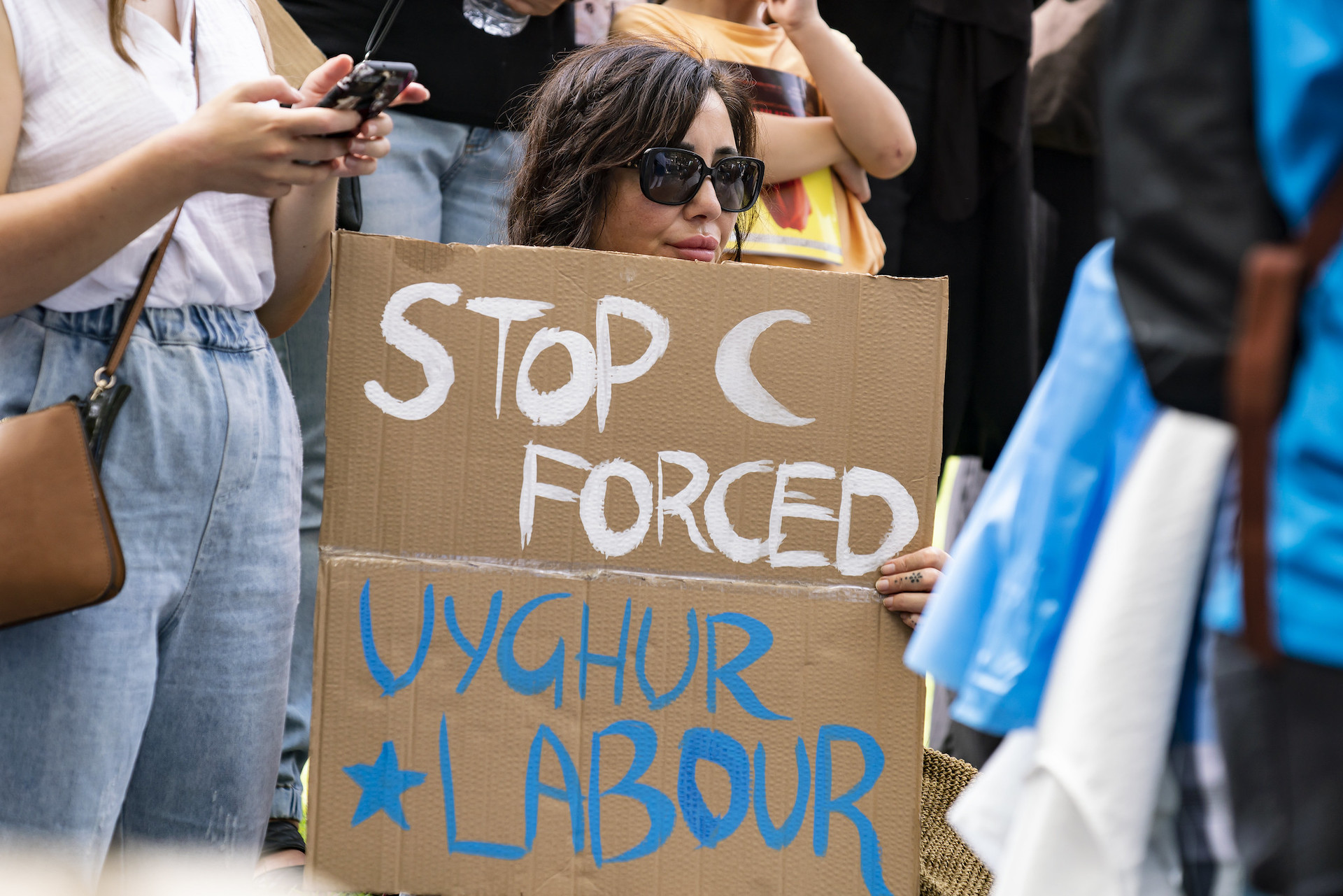 manifestazione uiguri cina australia lavori forzati © Matt Hrkac Flickr
