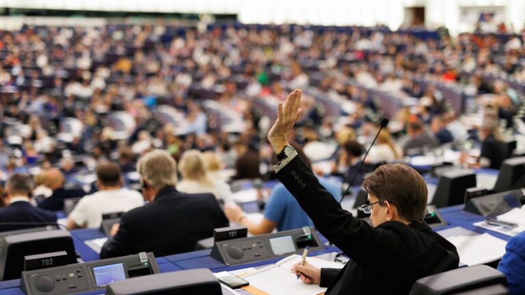 Il parlamento europeo in sessione plenaria
