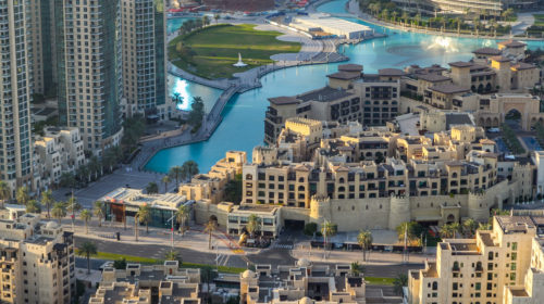 Il centro di Dubai, negli Emirati Arabi Uniti