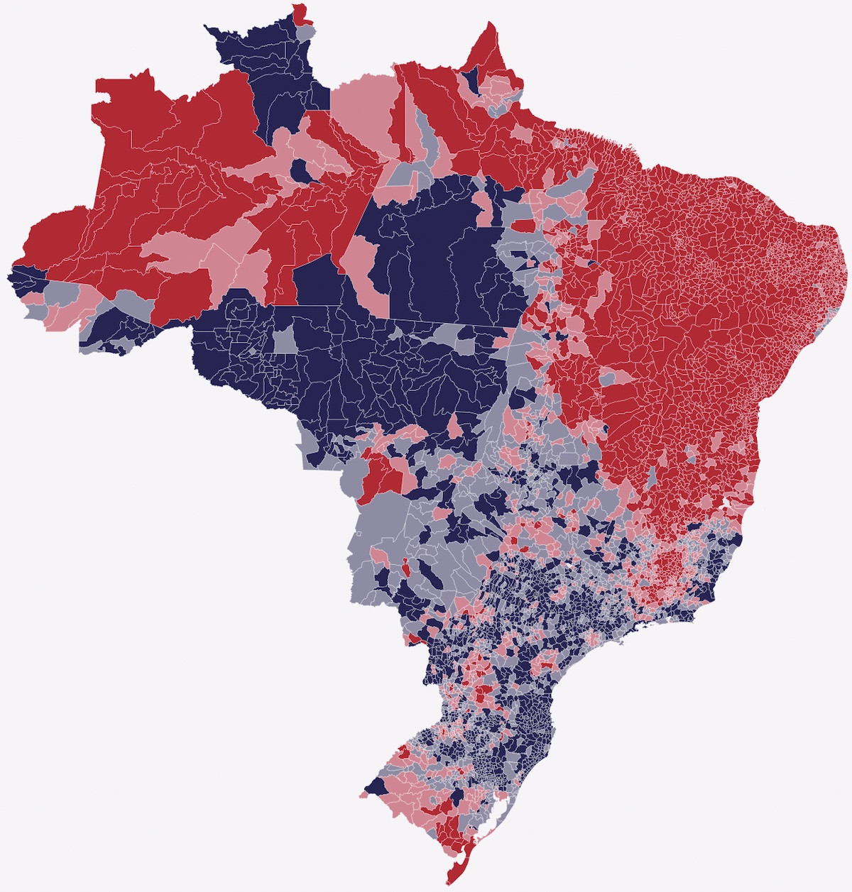 mappa voto secondo turno brasile