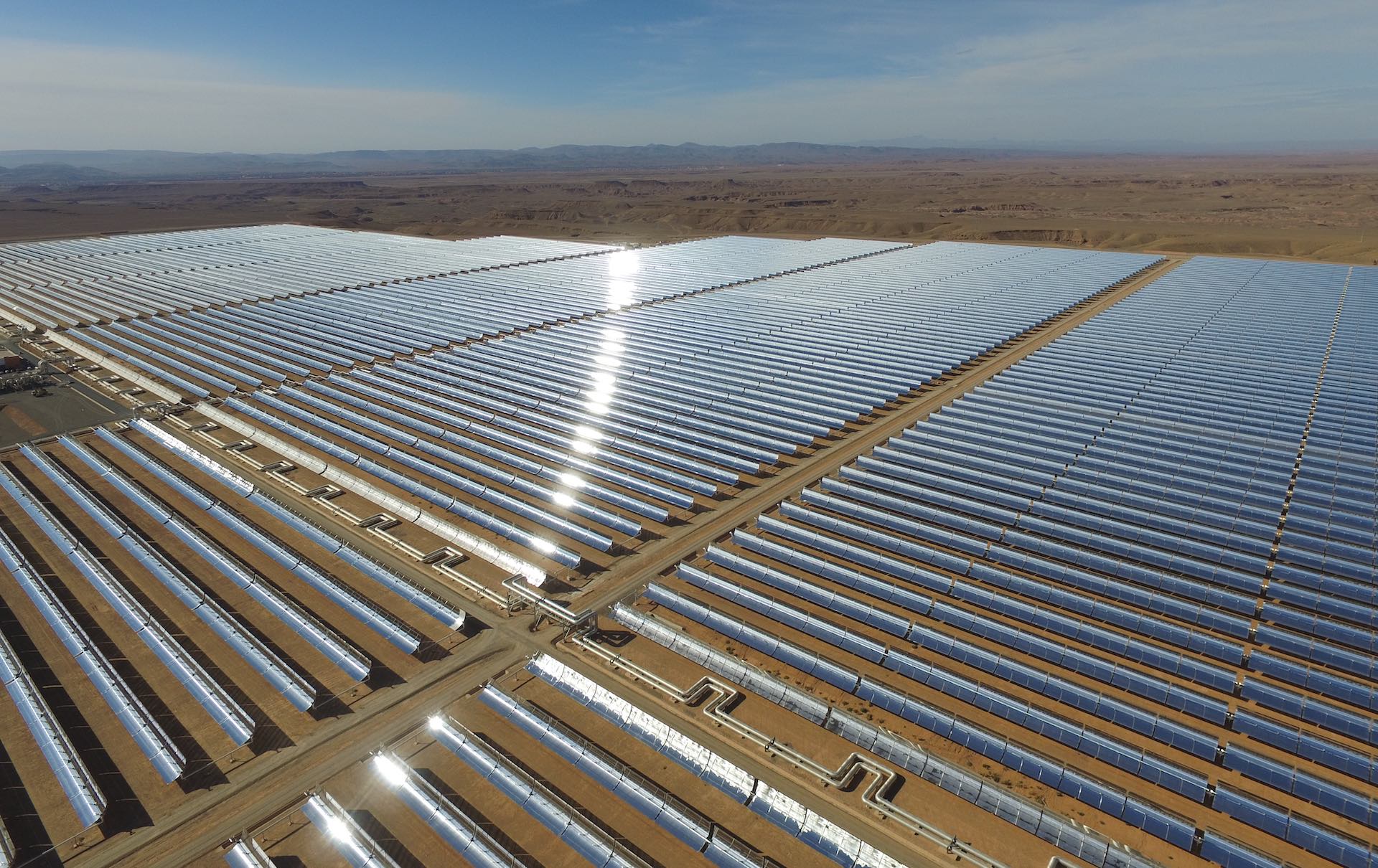 La centrale solare Noor in Marocco