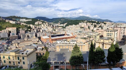 Una veduta dello stadio Luigi Ferraris di Genova AI from Lig Wikimedia Commons