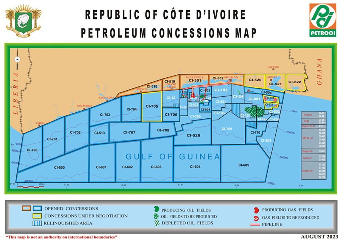 concessioni petrolifere in Costa d'Avorio