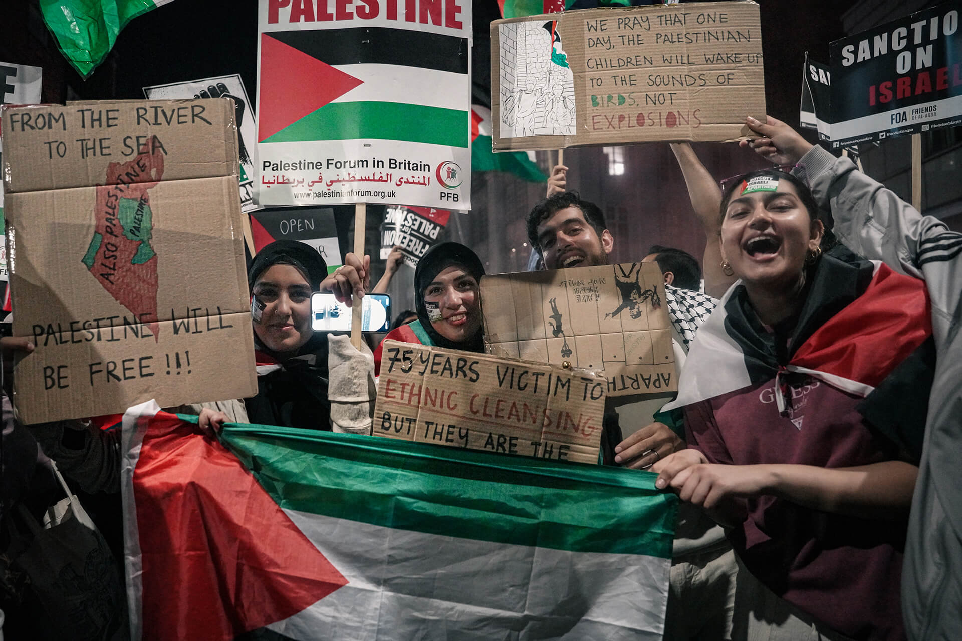 manifestazione palestina