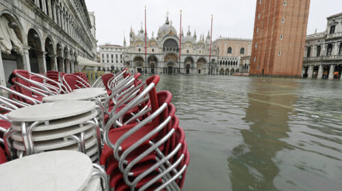 innalzamento del livello dei mari in Veneto