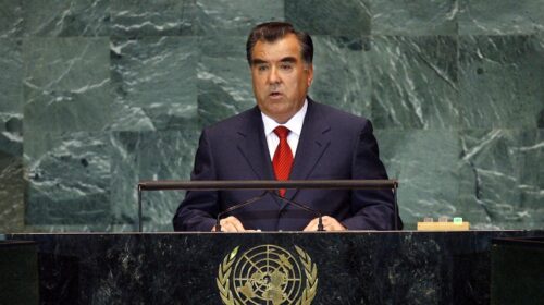 Il presidente del Tagikistan Emomali Rahmon