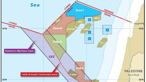 aree concesse in esplorazione a eni da israele