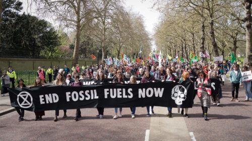 manifestazione combustibili fossili, eni