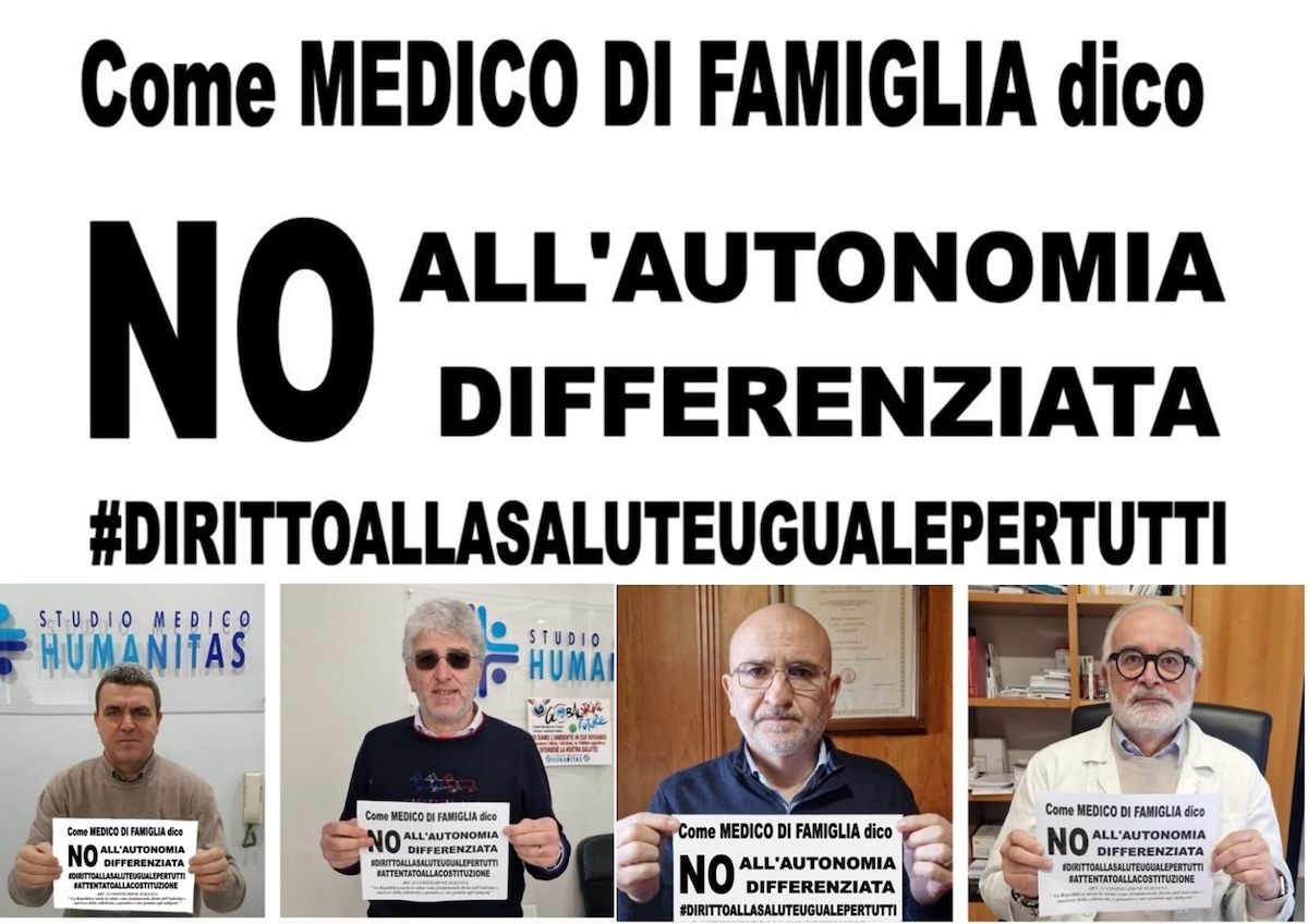No all'autonomia differenziata Studio medico Humanitas