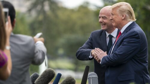 Fifa Trump Infantino Nobel pace Diritti umani