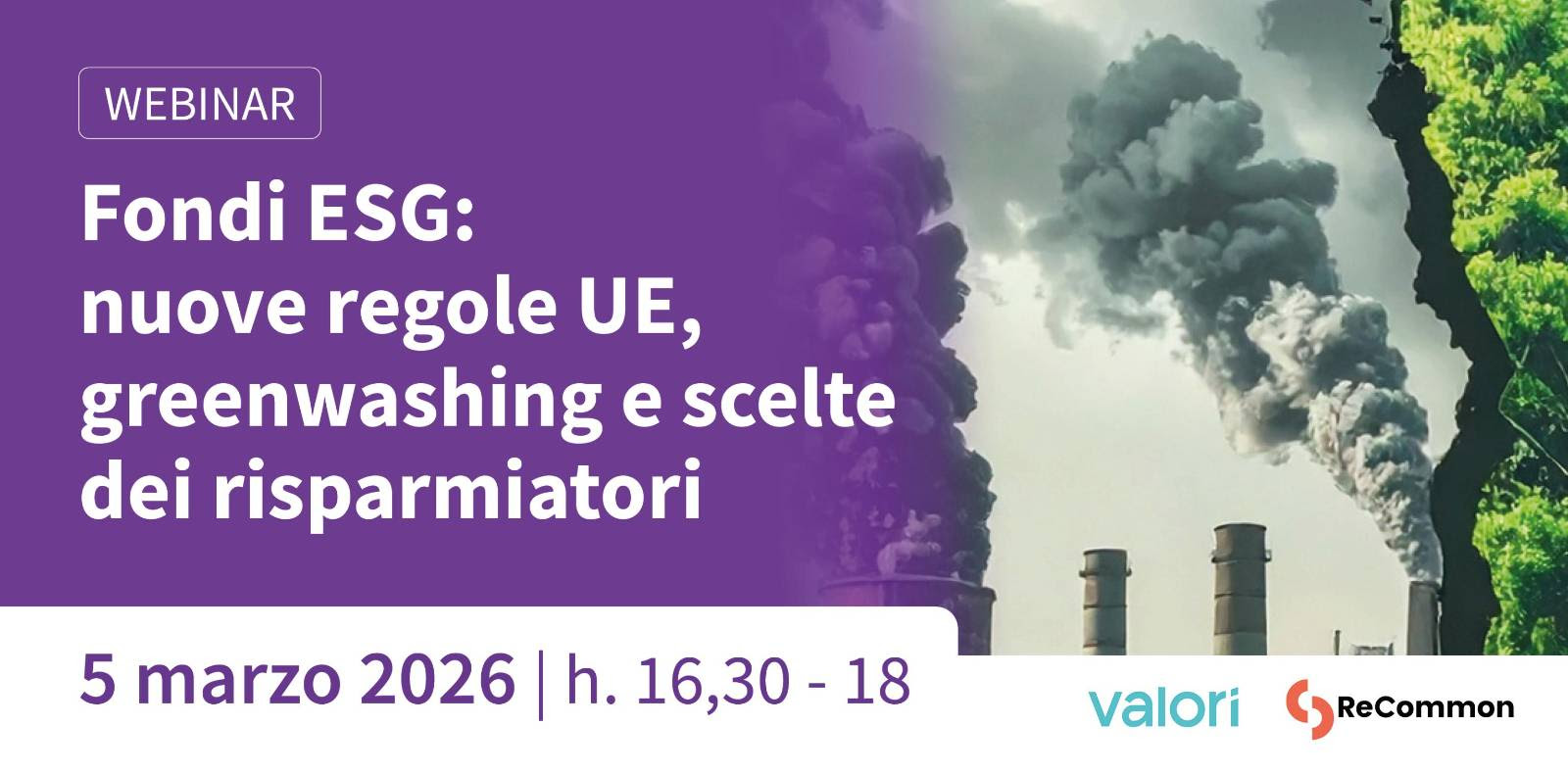 webinar recommon valori
