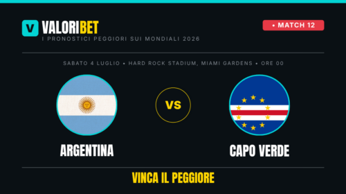 argentina capo verde valoribet pronostico risultato esatto