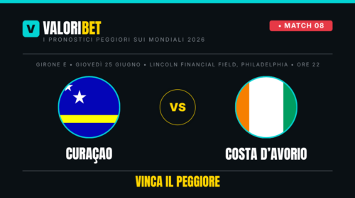 curacao costa d'avorio valoribet pronostico risultato esatto