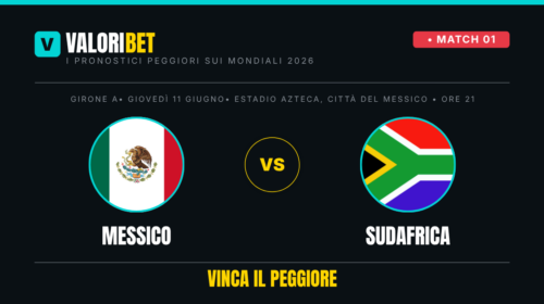ValoriBet Messico Sudafrica risultato esatto