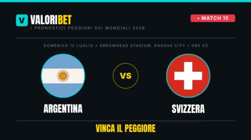 argentina svizzera valoribet pronostico risultato esatto