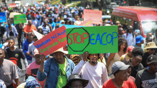 manifestazione contro Eacop