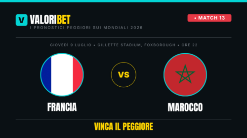 francia marocco valoribet pronostico risultato esatto