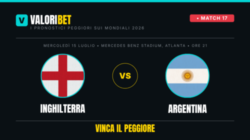 inghilterra argentina valoribet pronostico risultato esatto