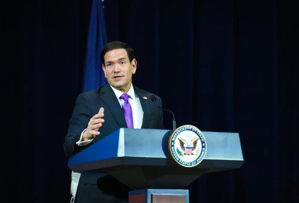 Marco Rubio, segretario di Stato Usa che ha annunciato le sanzioni Ofac ad Autistici/Inventati