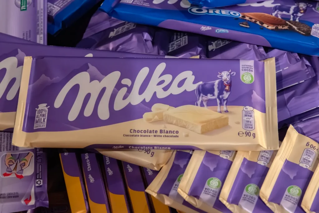 Tavolette di cioccolato Milka, marchio di Mondelēz